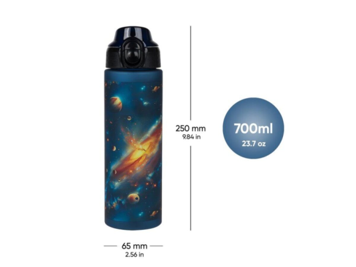 BAAGL Tritanová láhev na pití 700 ml Vesmír