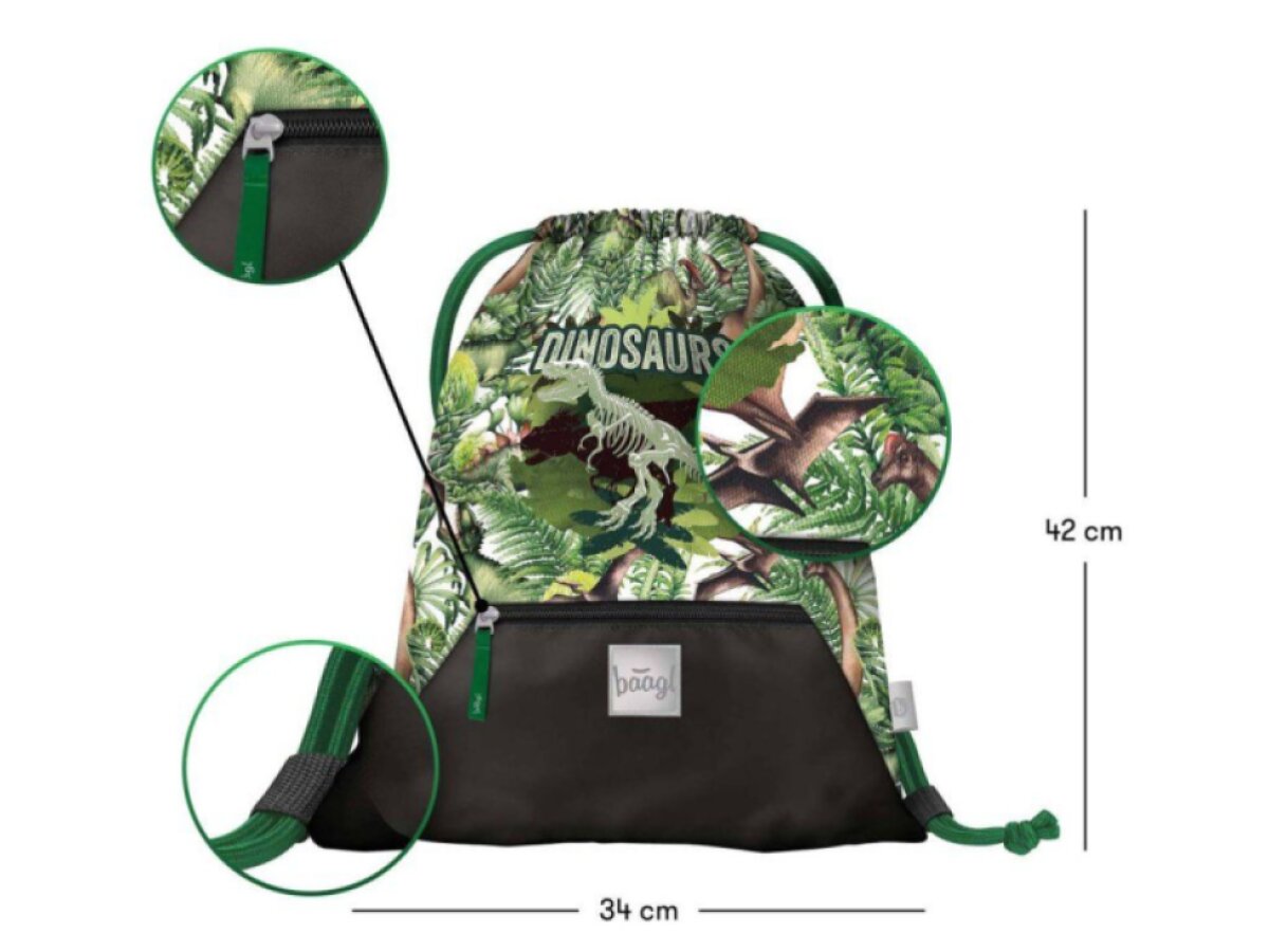 BAAGL Sáček na obuv Dinosaurus