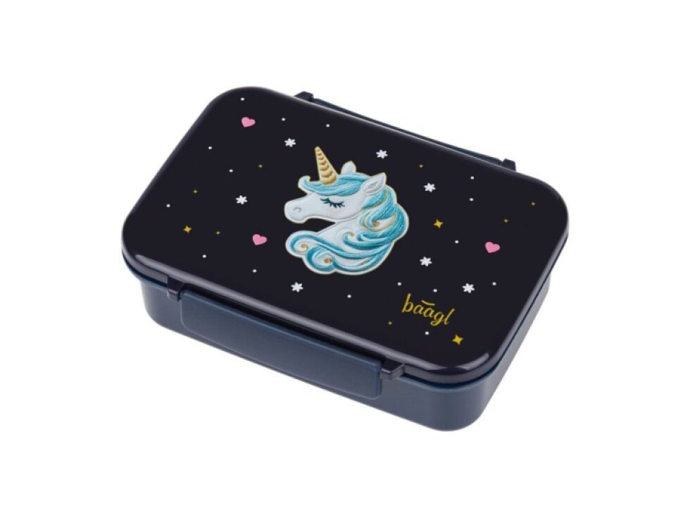 BAAGL Box na svačinu s přihrádkami Unicorn Gold