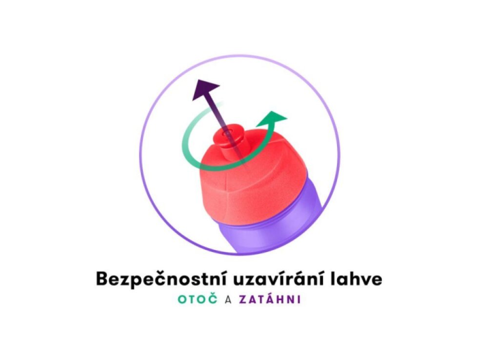 BAAGL Láhev na pití 500 ml Kočky