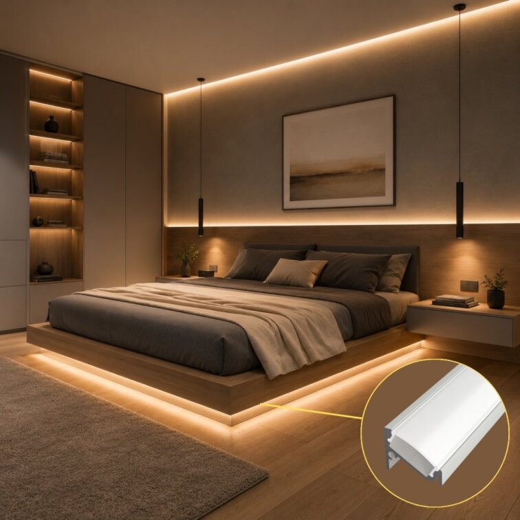 2m LED profile CORNER 6