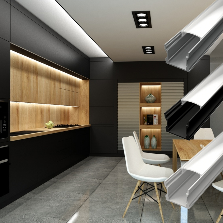 1m LED profile SURFACE 2 WHITE