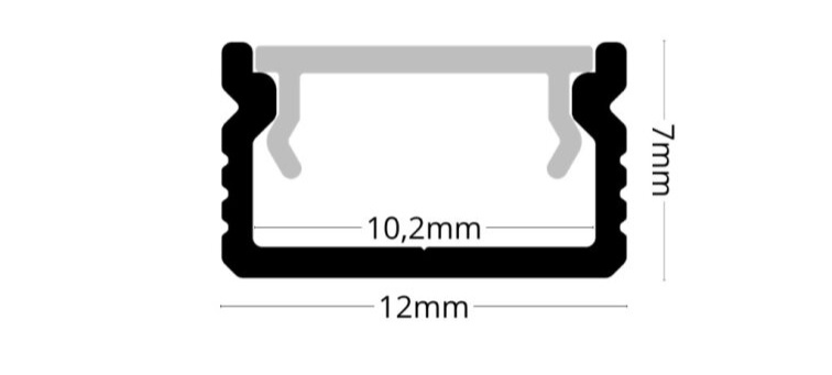 2m LED profile SURFACE 31