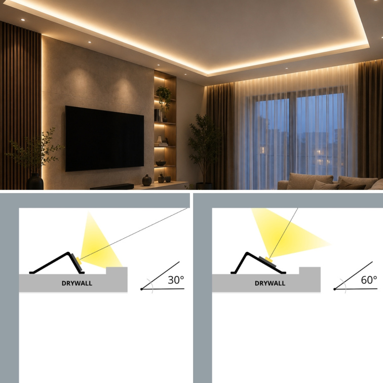2m LED profile CEIL-BASE