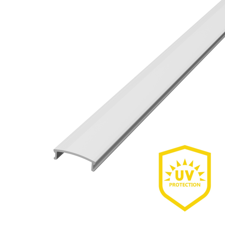 2m LED profile RECESSED 1 BLACK