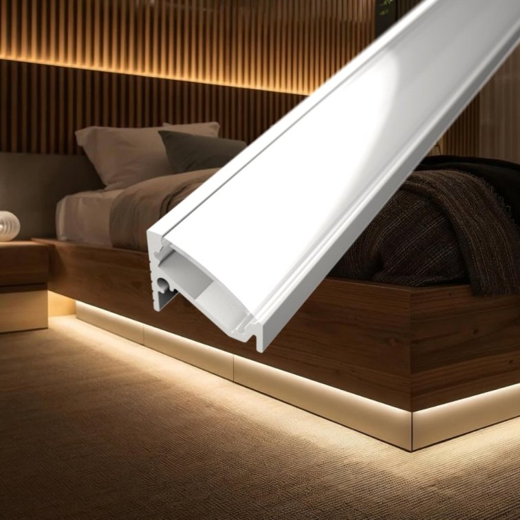 1m LED profile CORNER 6 WHITE