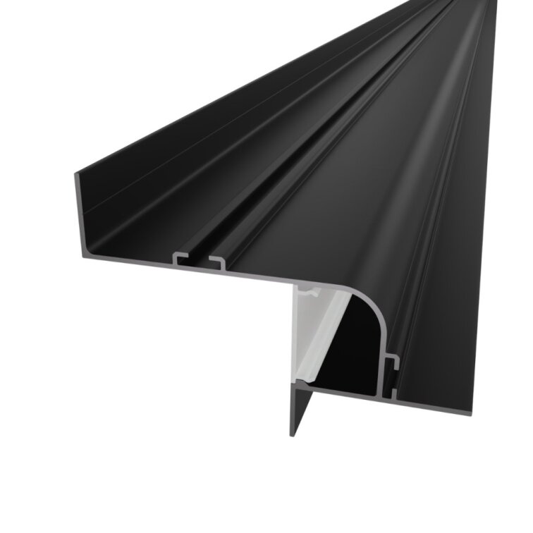 2m LED profile WALL-GLOW MAXI BLACK