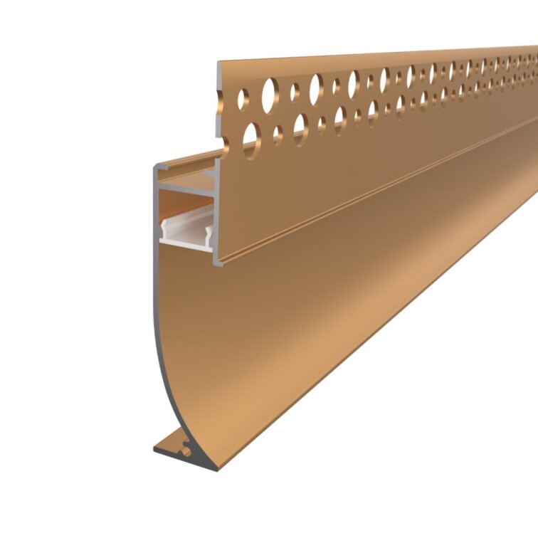 2m LED profile BASE-GLOW BRONZE