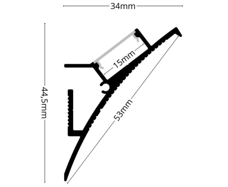 2m LED profile WALL ELEGANT