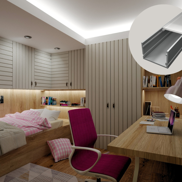 2m LED profile SURFACE 7