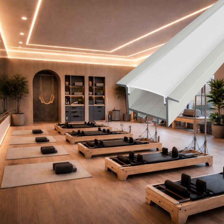 2m LED profile RECESSED 21 WHITE