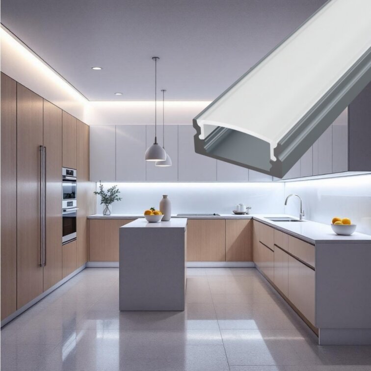 1m LED profile SURFACE 1 GREY