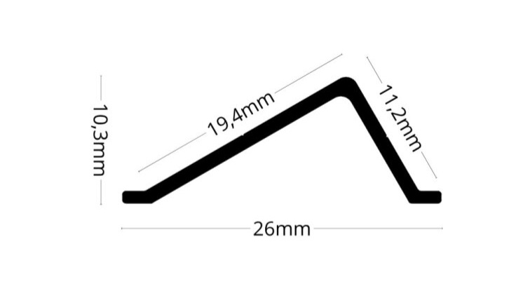 2m LED profile CEIL-BASE