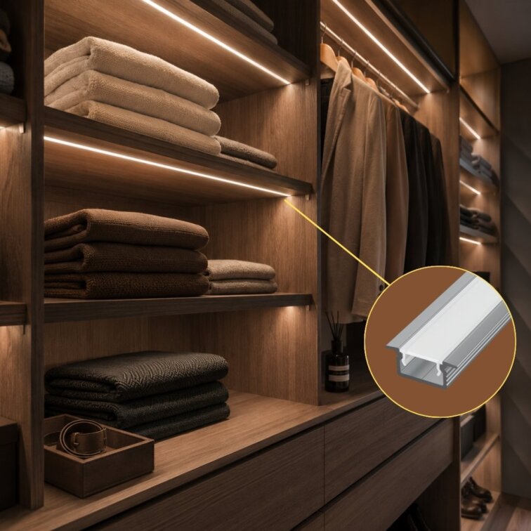 2m LED profile RECESSED 31