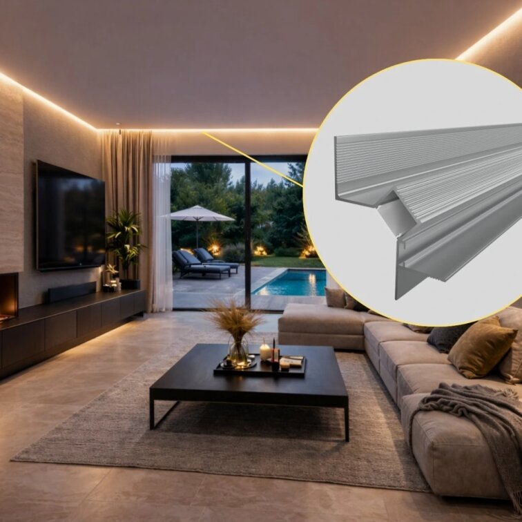 2m LED profile WALL-GLOW 45