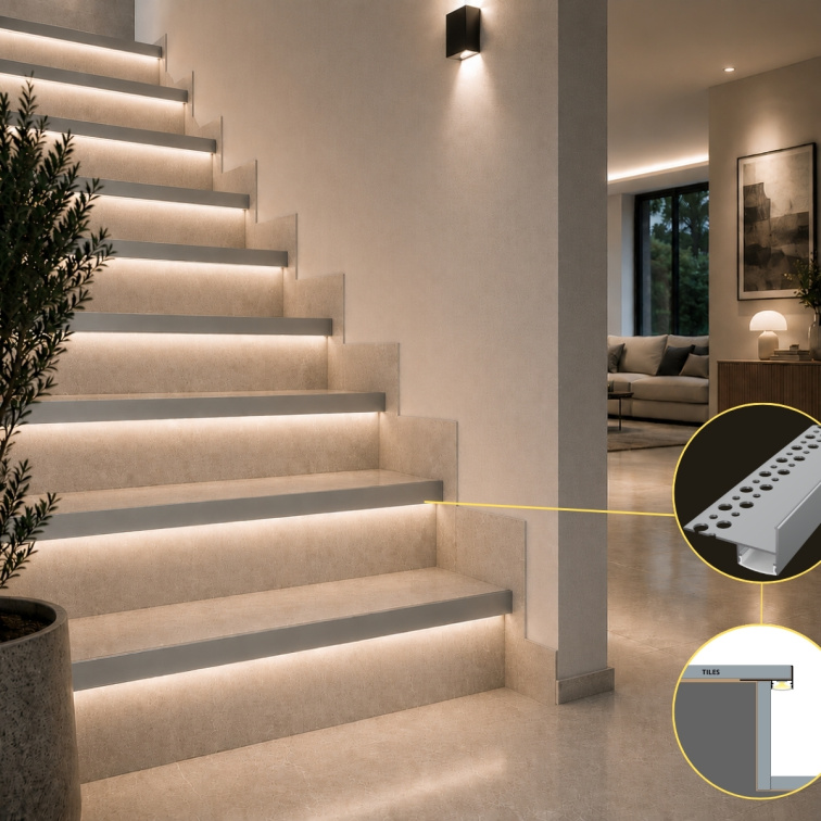 2m LED profile TILE-EDGE