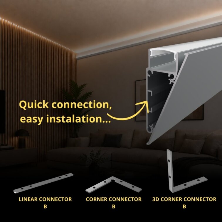2m LED profile WALL