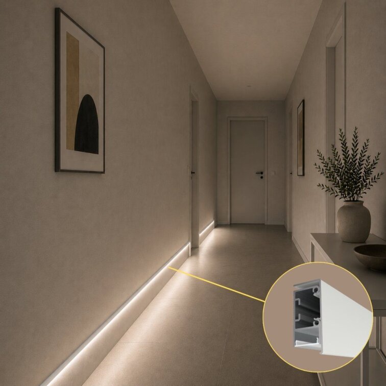 2m LED profile WALL - LINE WHITE