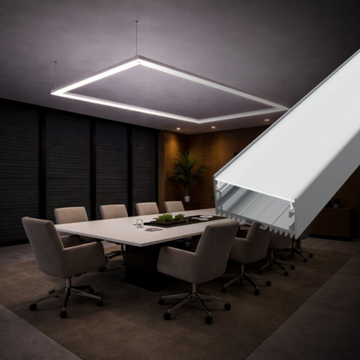 2m LED profile SURFACE MAXI