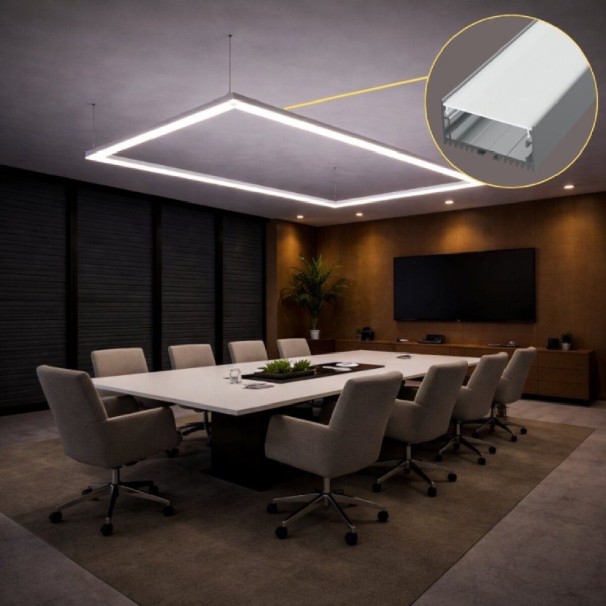 2m LED profile SURFACE MAXI