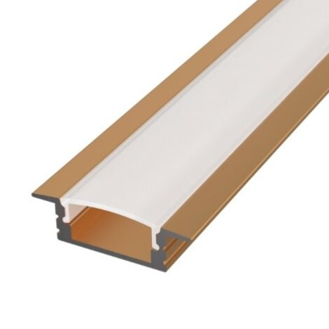 1m LED profile RECESSED 1 BRONZE