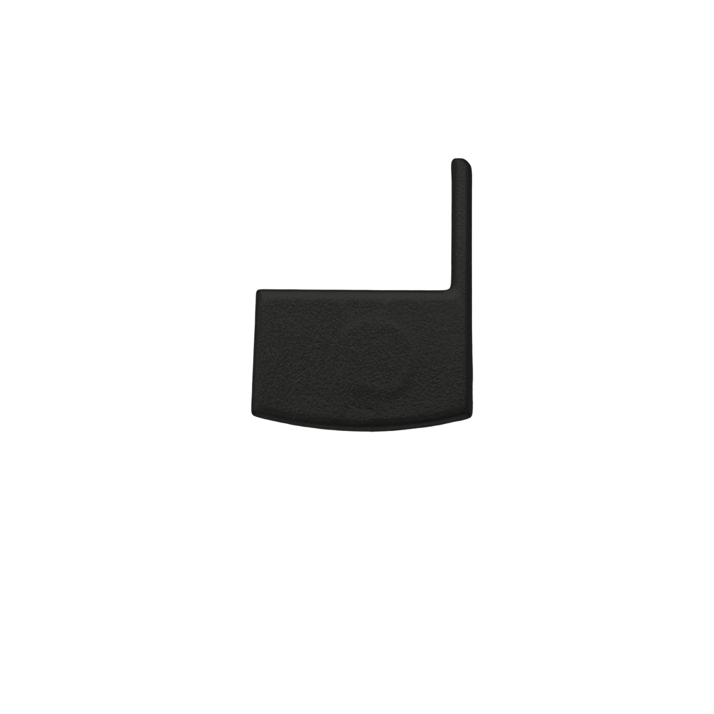 2m LED profile TILE-EDGE BLACK