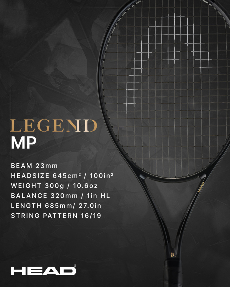 tenisova raketa head speed mp legend 2025