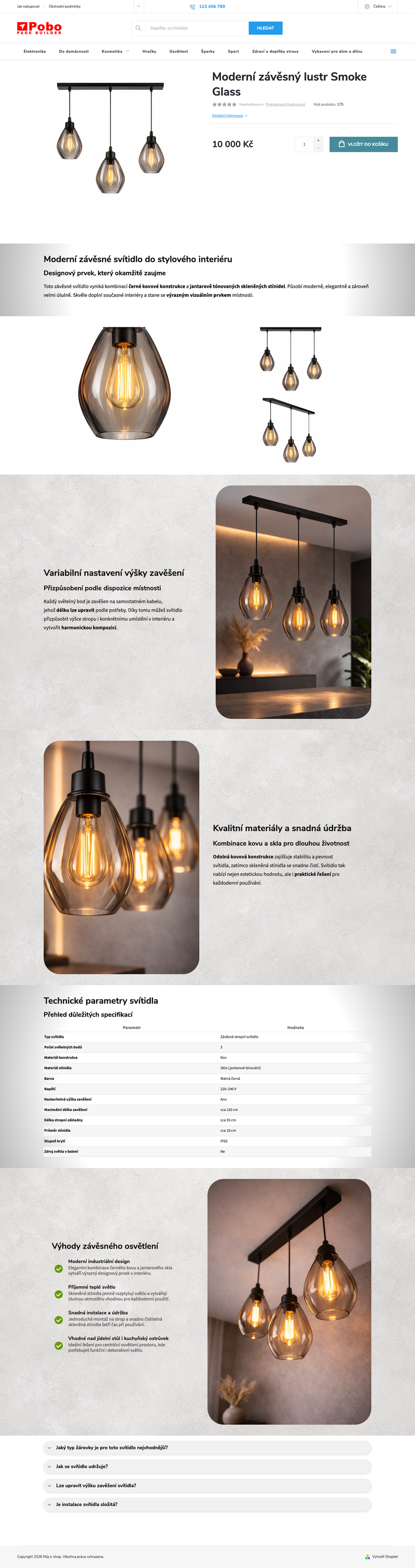 Modern Smoke Glass pendant chandelier