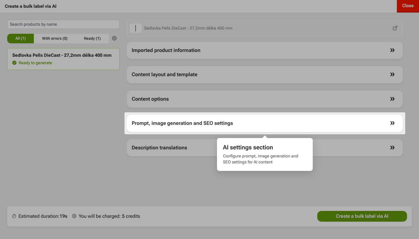 How to generate content using AI