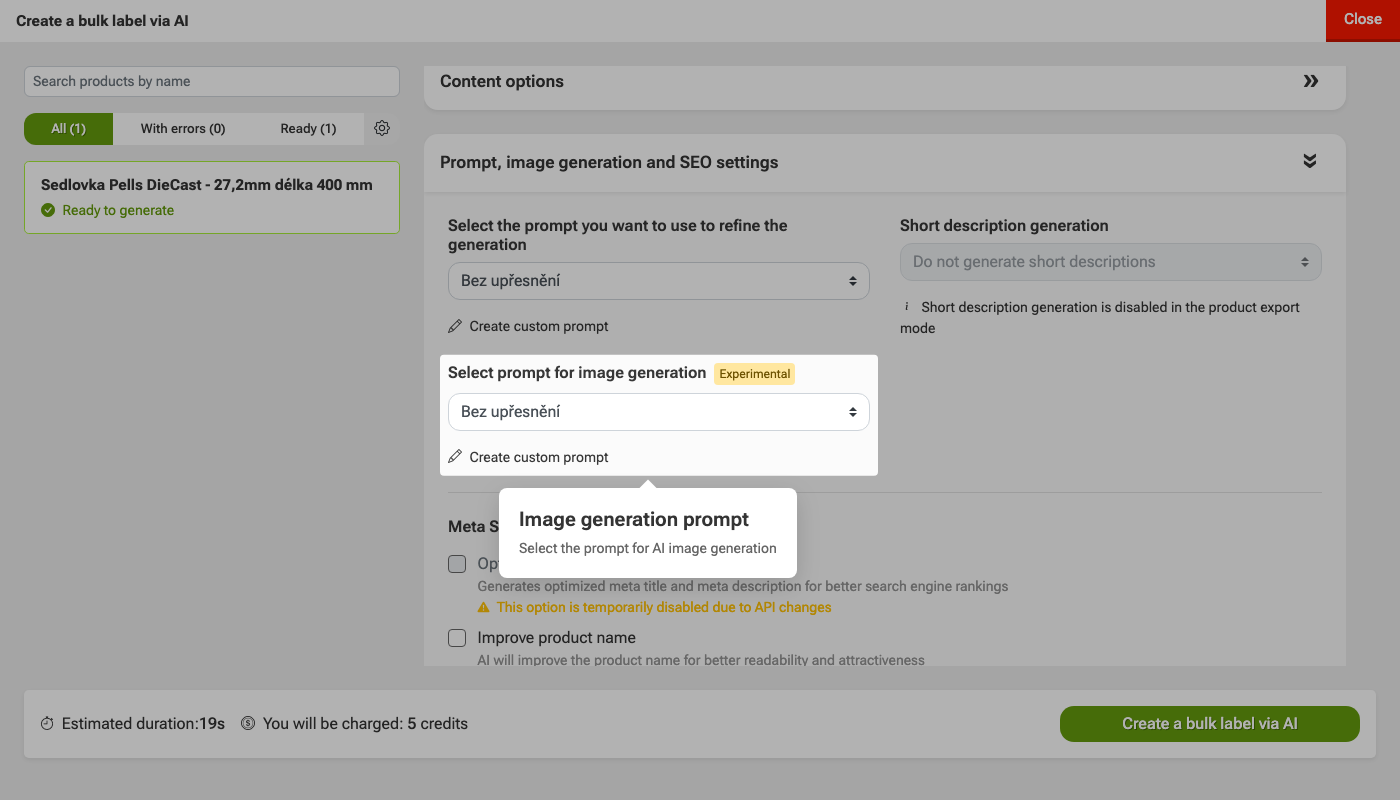 How to generate content using AI
