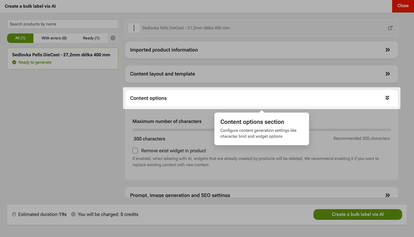 How to generate content using AI