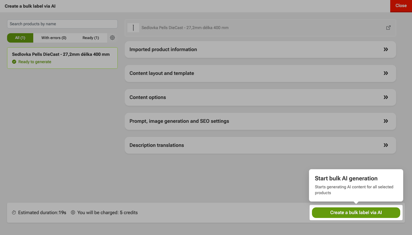 How to generate content using AI