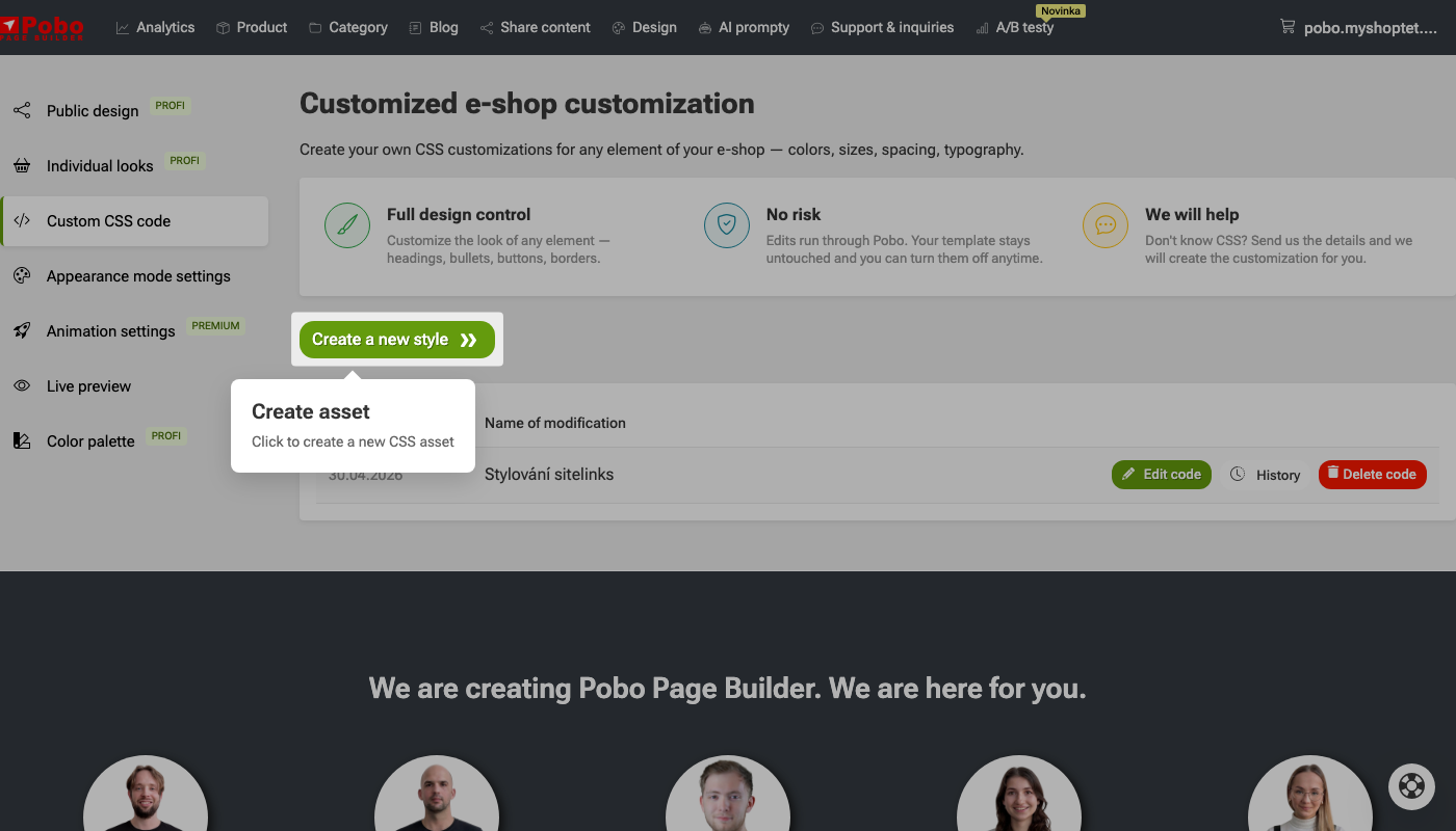 How to customize the appearance of your e-shop?