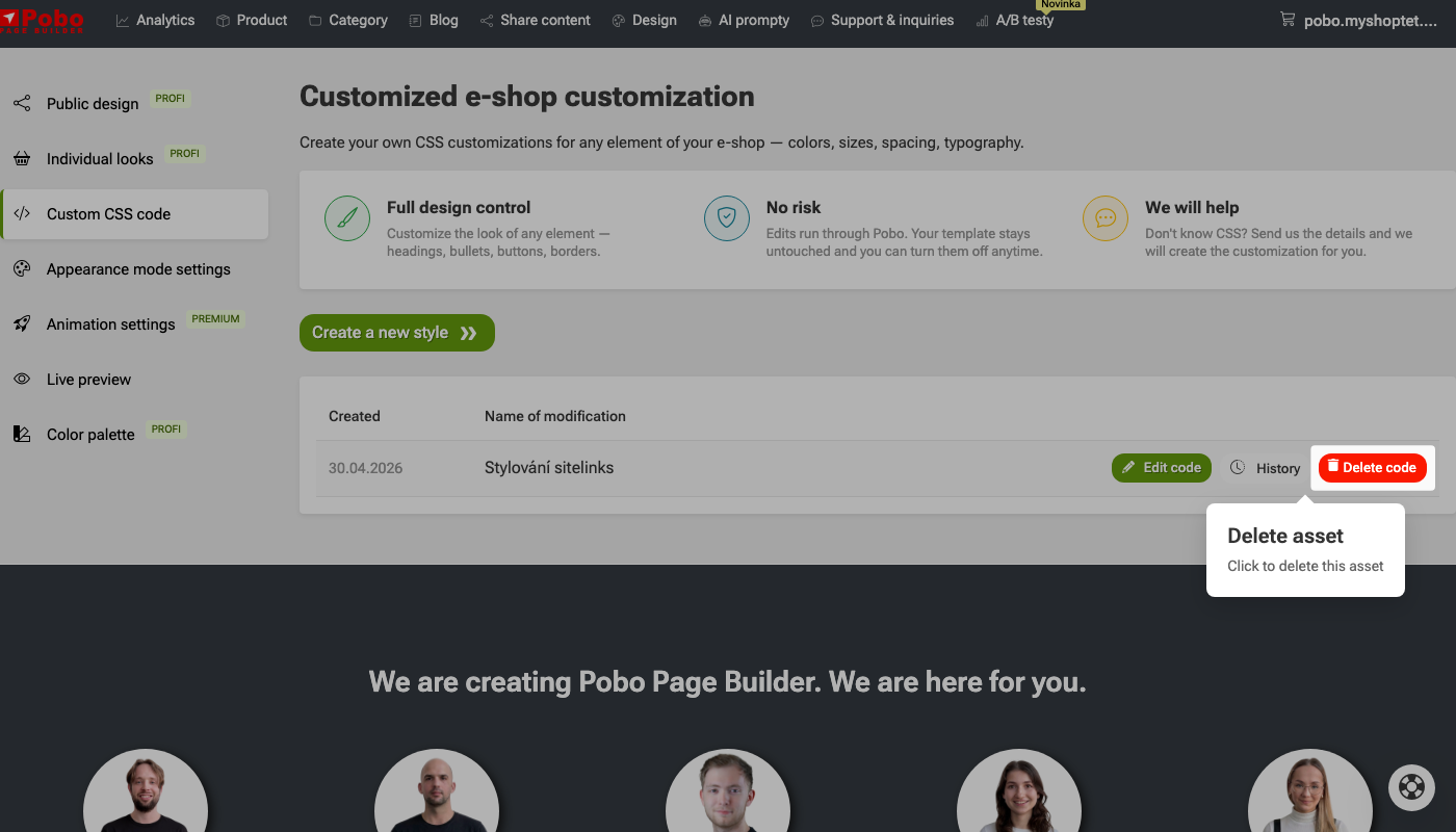How to customize the appearance of your e-shop?