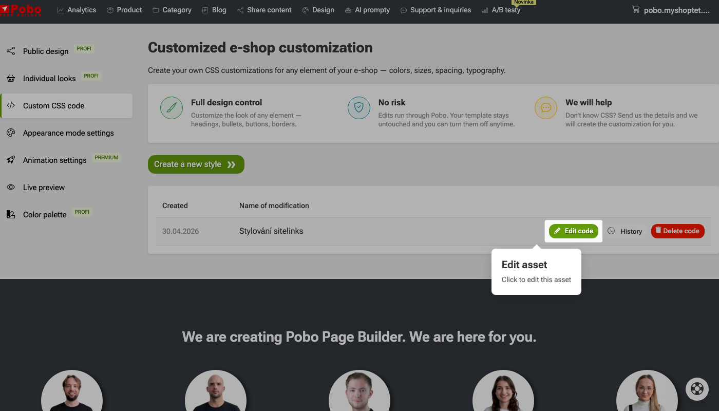 How to customize the appearance of your e-shop?