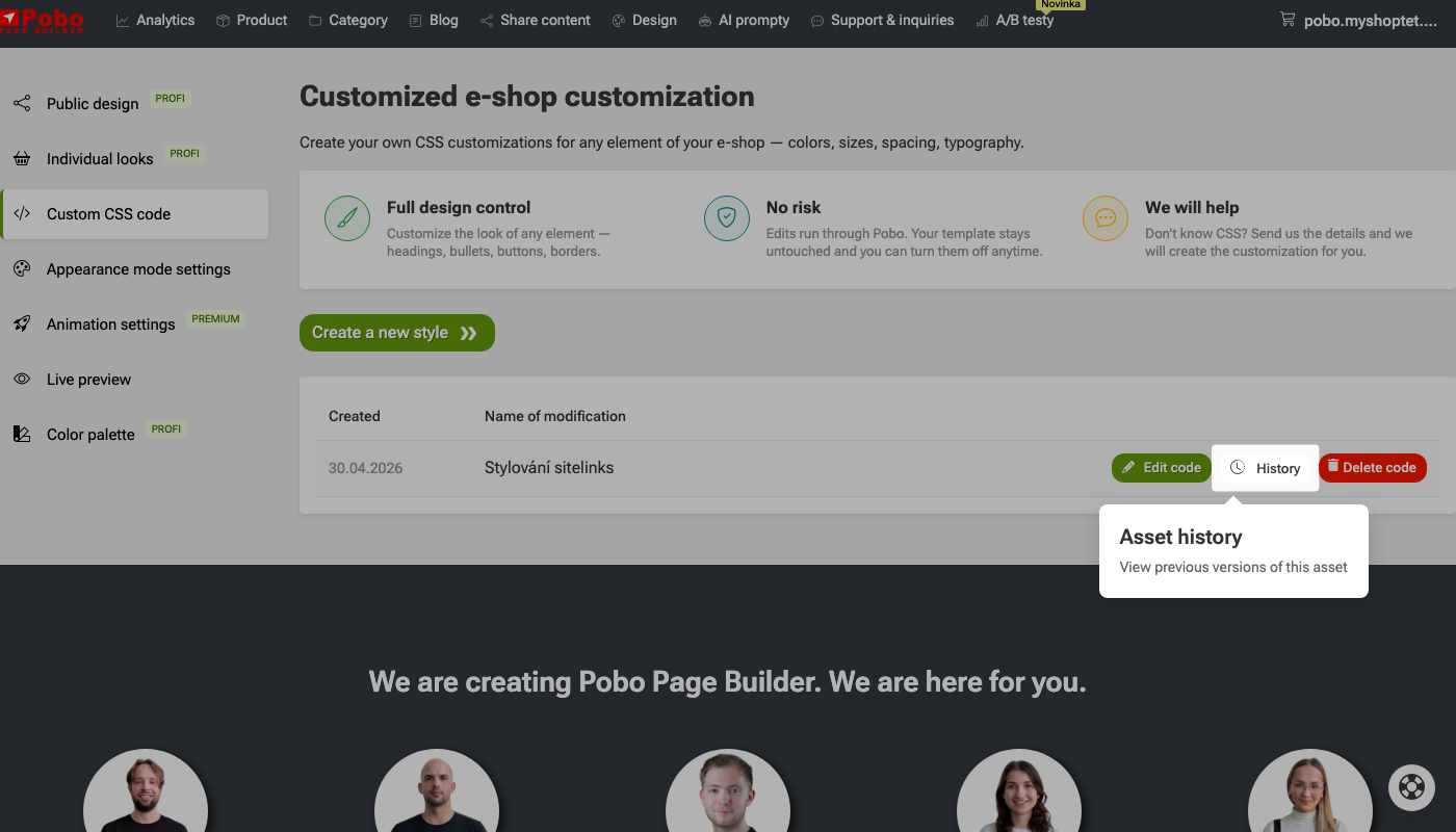 How to customize the appearance of your e-shop?
