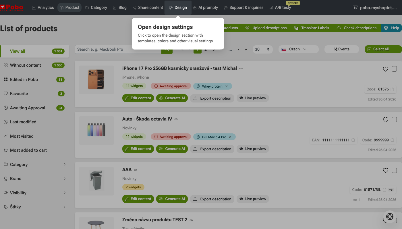 How to customize the appearance of your e-shop?