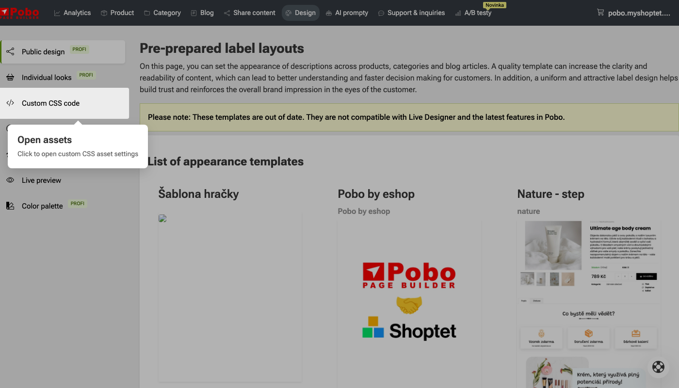 How to customize the appearance of your e-shop?