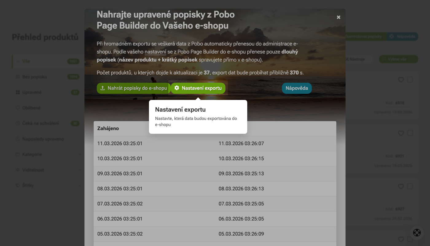 Jak nahrát popisky z Pobo Page Builder do e-shopu?