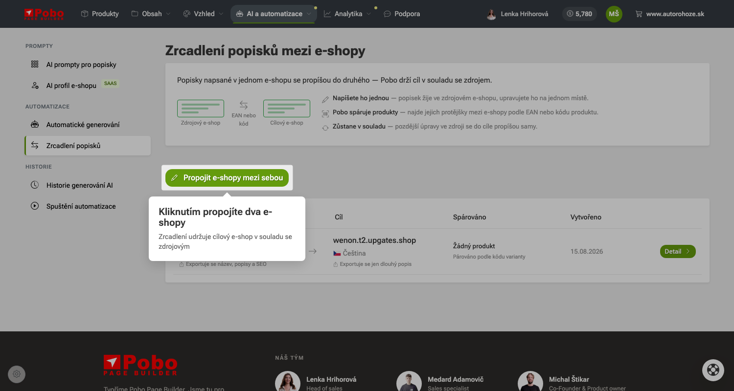 Jak zrcadlit popisky mezi e-shopy s překlady