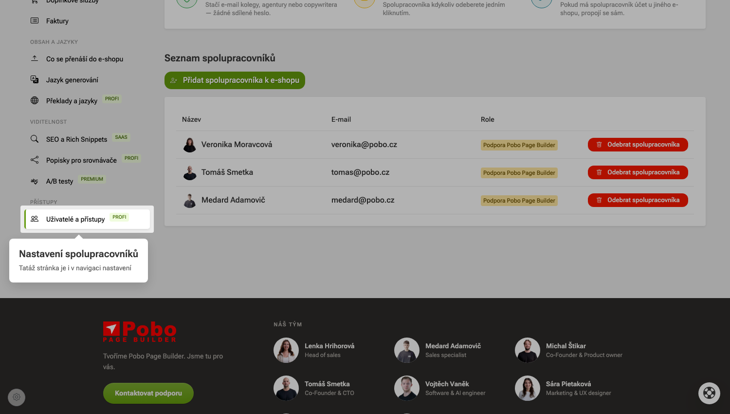 Hogyan adhatok hozzá felhasználókat és hogyan válthatok a webáruházak között?